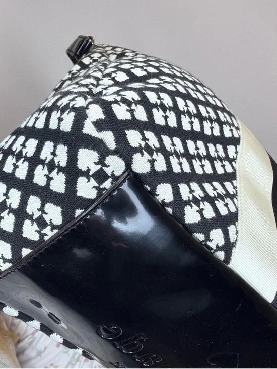 Kate Spade Classic Spade Mona shoulder bag in black and cream EUC Y2K - Picture 8 of 15